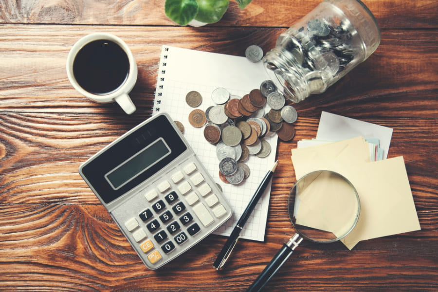 お金と電卓